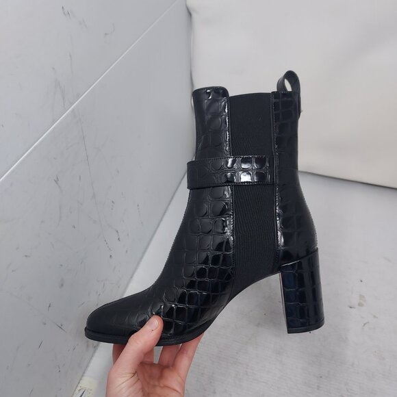 Christian Louboutin Black Crocodile Chelsea Boot - Picture 9 of 12